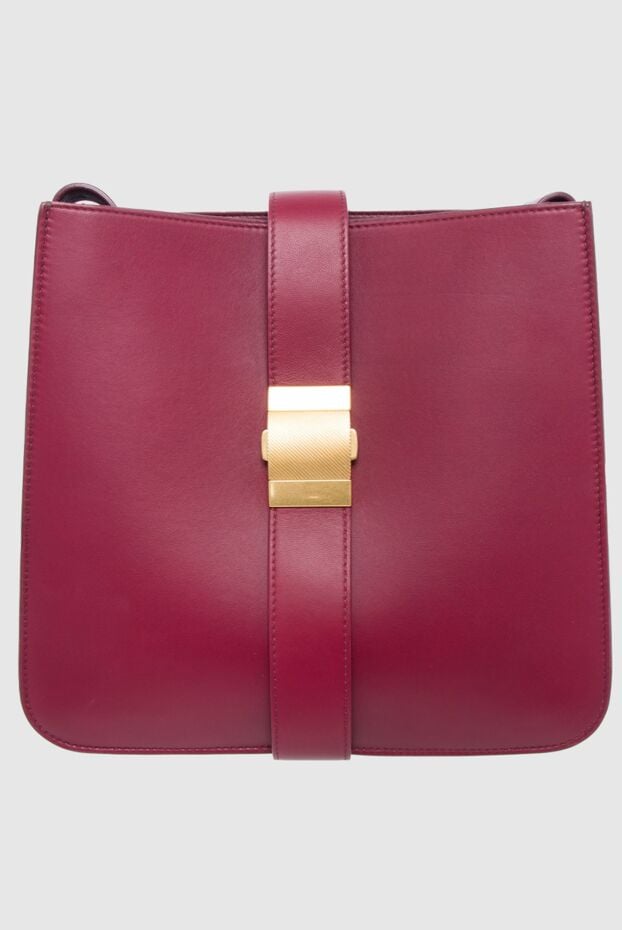 Bottega Veneta women's burgundy leather bag with golden clasp 150543 - photo 1