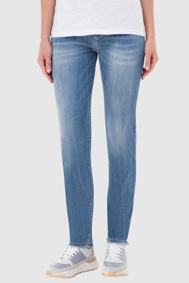 Jacob Cohen women's blue jeans with large button 150555 - photo 3