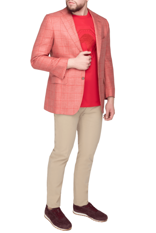 Kiton orange jacket for men 150617 - photo 3