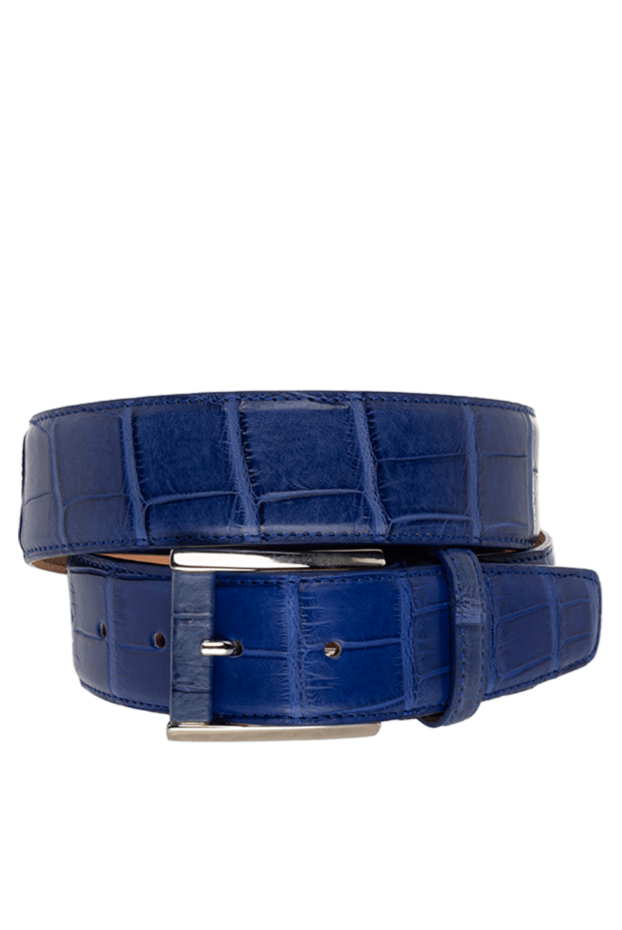 Cesare di Napoli man blue crocodile leather belt for men buy with prices and photos 150693 - photo 1