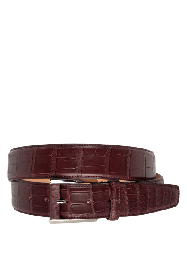 Cesare di Napoli man leather belt burgundy for men buy with prices and photos 150694 - photo 1