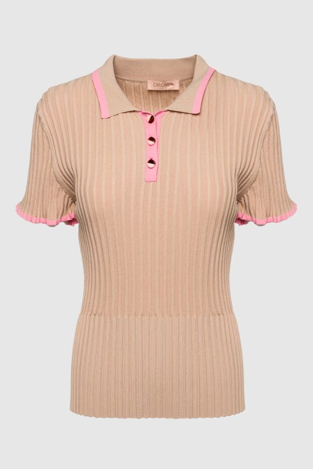 DROMe woman beige viscose and polyamide blouse for women buy with prices and photos 150821 - photo 1