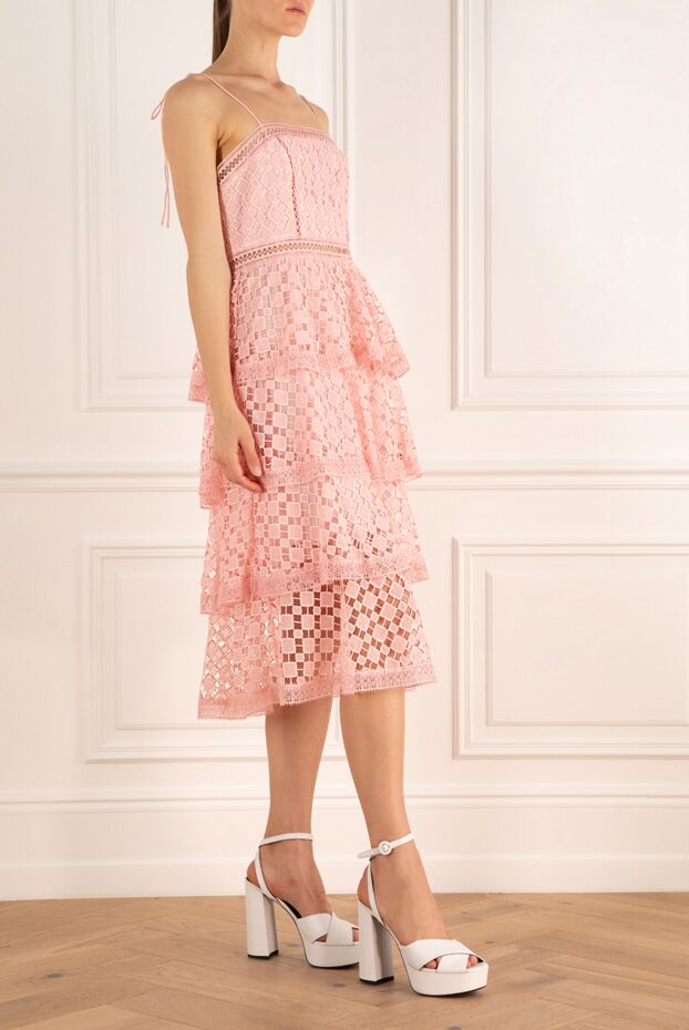 Fleur de Paris thin-strapped lace pink dress women's 150857 - photo 3