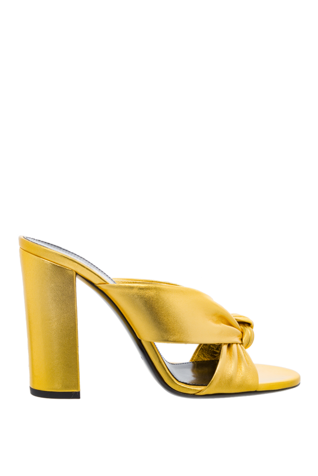 Saint Laurent woman yellow leather mules for women buy with prices and photos 150863 - photo 1