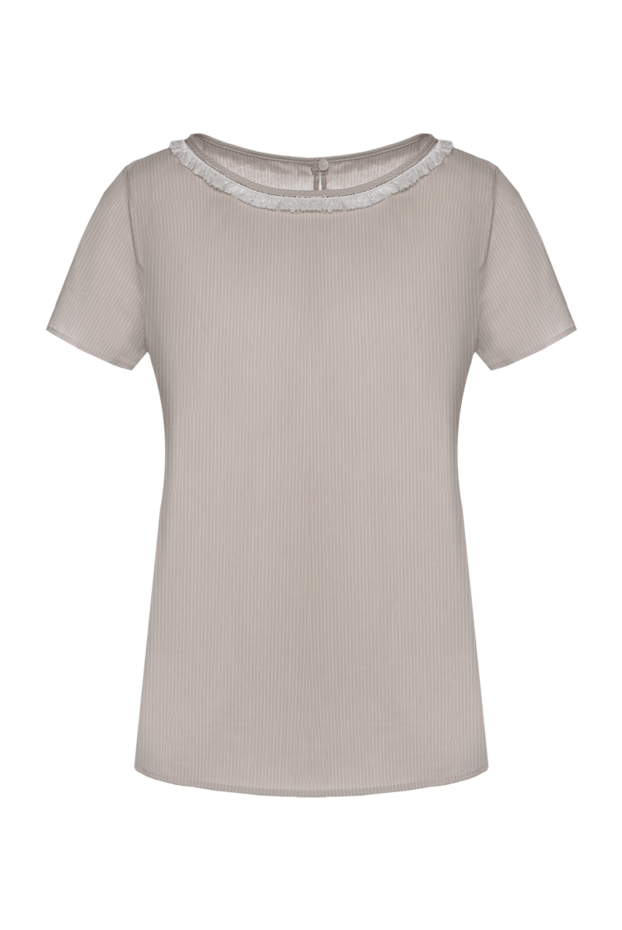 Rocco Ragni woman beige cotton and polyamide blouse for women buy with prices and photos 150975 - photo 1