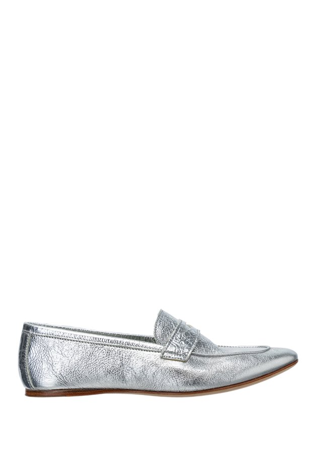 Cesare di Napoli woman gray leather loafers for women buy with prices and photos 150986 - photo 1