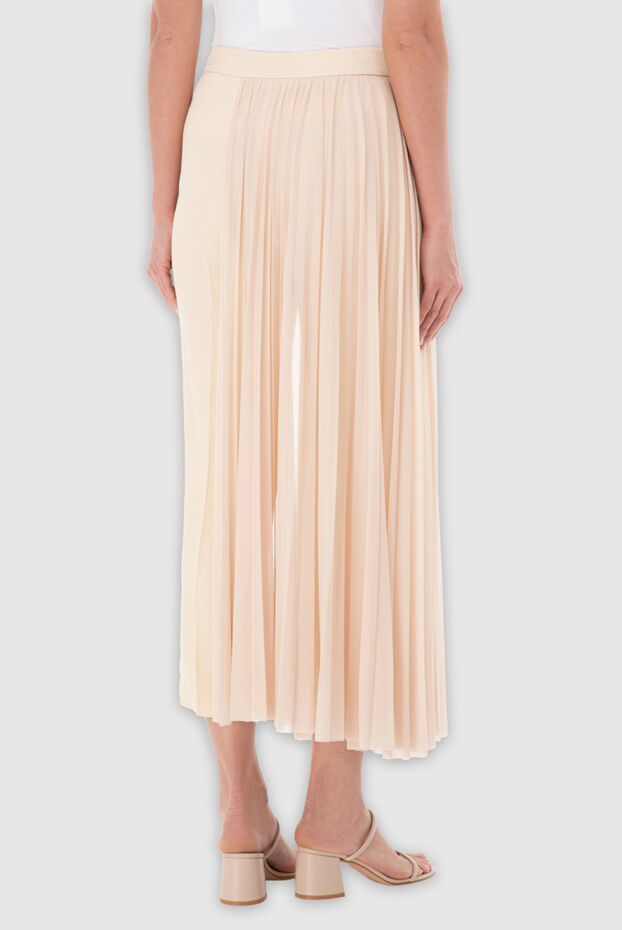 Erika Cavallini women's pants with pleated fabric insert beige 150988 - photo 3