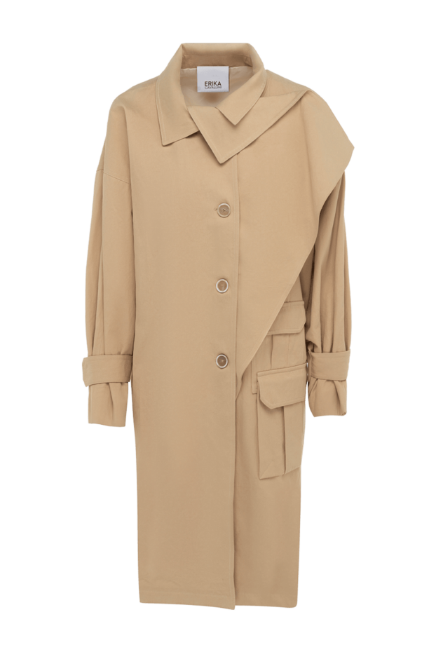 Erika Cavallini woman cotton and linen raincoat pink for women buy with prices and photos 150989 - photo 1