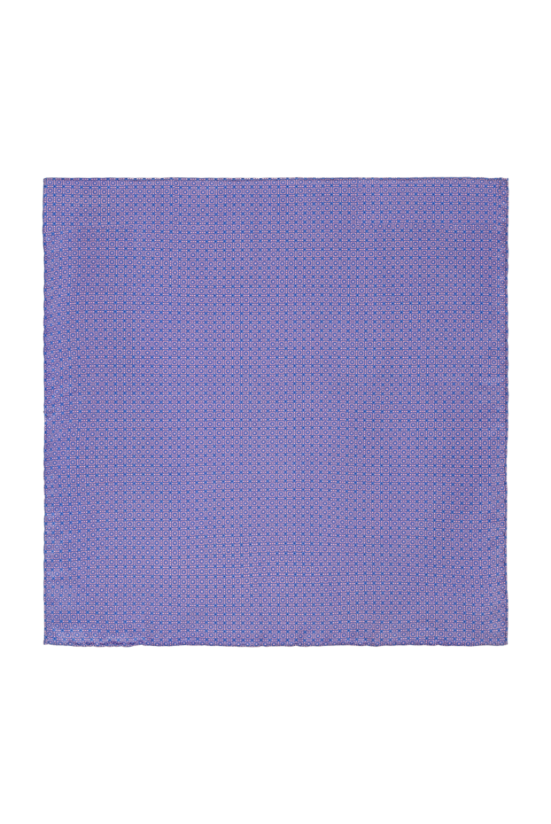 Stefano Ricci blue silk push-up with a geometric micro-pattern 151034 - photo 1