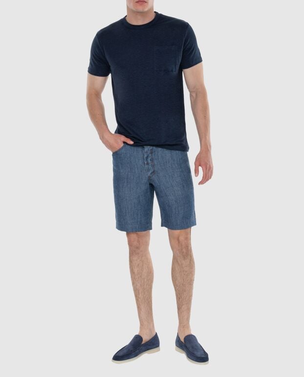 Stefano Ricci bamboo shorts blue for men 151083 - photo 2