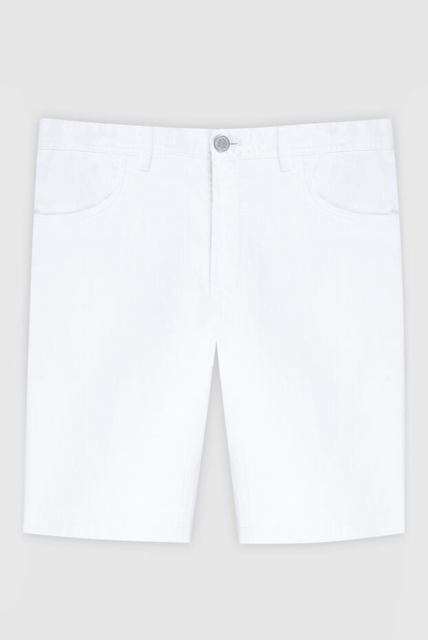 Brioni men's white cotton shorts 151099 - photo 1
