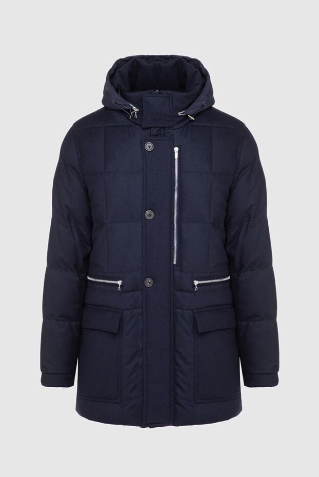 Men's insulated down jacket with multifunctional pockets - photo 1