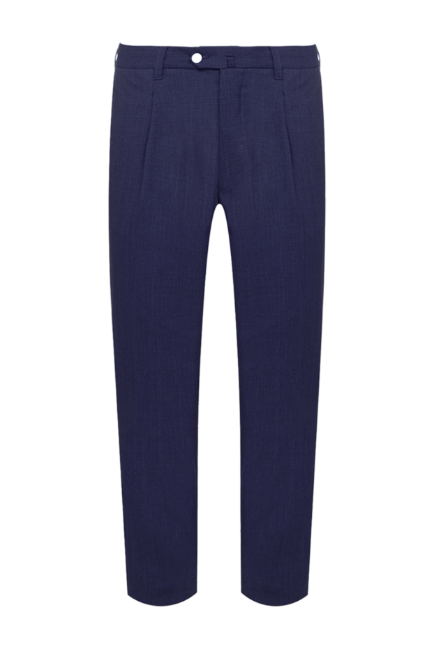 Lubiam man blue wool trousers for men 151335 - photo 1