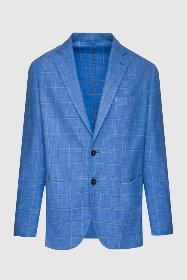 Lubiam classic jacket in rich blue checkered color 151357 - photo 1