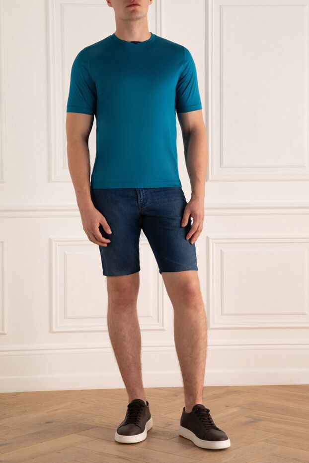 Scissor Scriptor man cotton and polyester shorts blue for men buy with prices and photos 151367 - photo 2