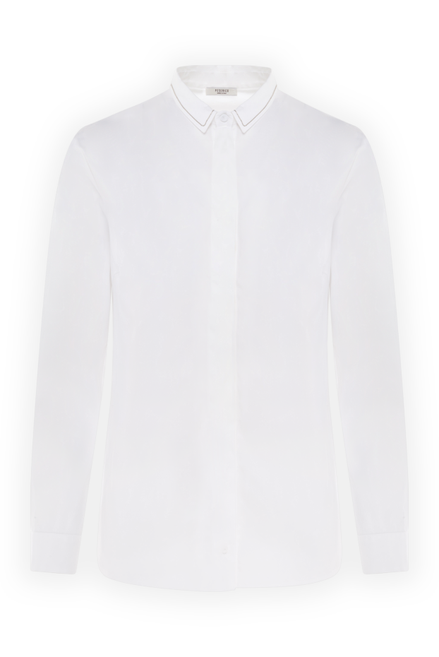 Peserico женские блуза из хлопка белая женская купить с ценами и фото 151469 - фото 1