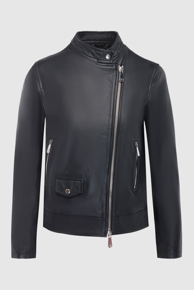 Peserico woman women's black genuine leather jacket buy with prices and photos 151537 - photo 1