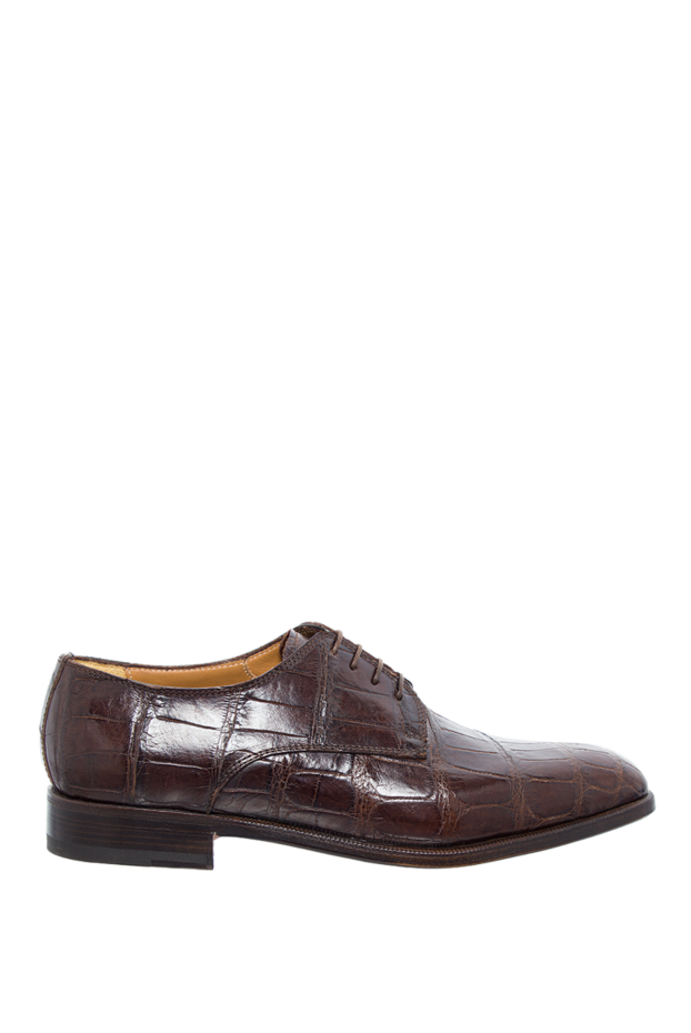 Cesare di Napoli man men's shoes made of brown alligator leather buy with prices and photos 151547 - photo 1