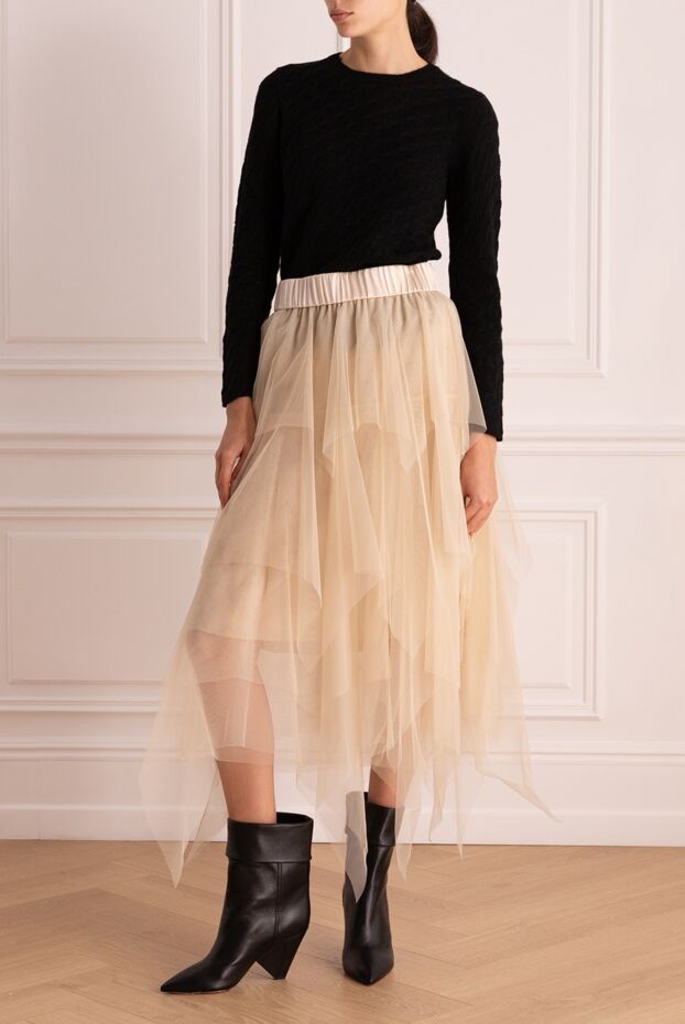 Peserico woman beige silk skirt for women buy with prices and photos 151573 - photo 2