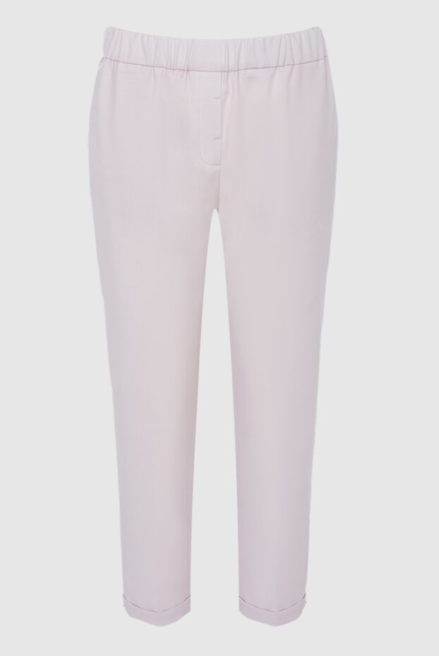 Peserico женские брюки из шерсти белые женские купить с ценами и фото 151588 - фото 1