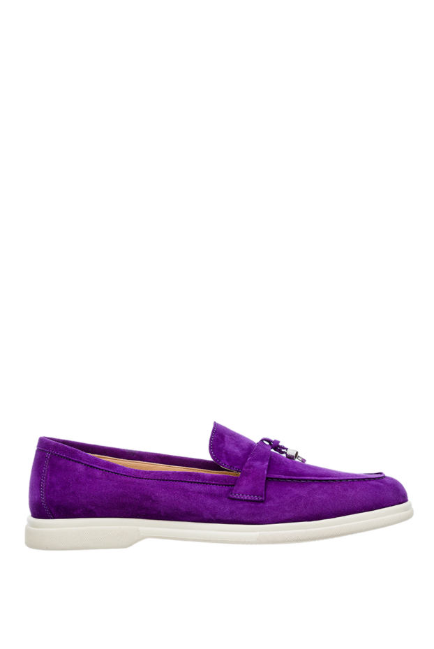 Cesare di Napoli woman purple suede loafers for women buy with prices and photos 151679 - photo 1