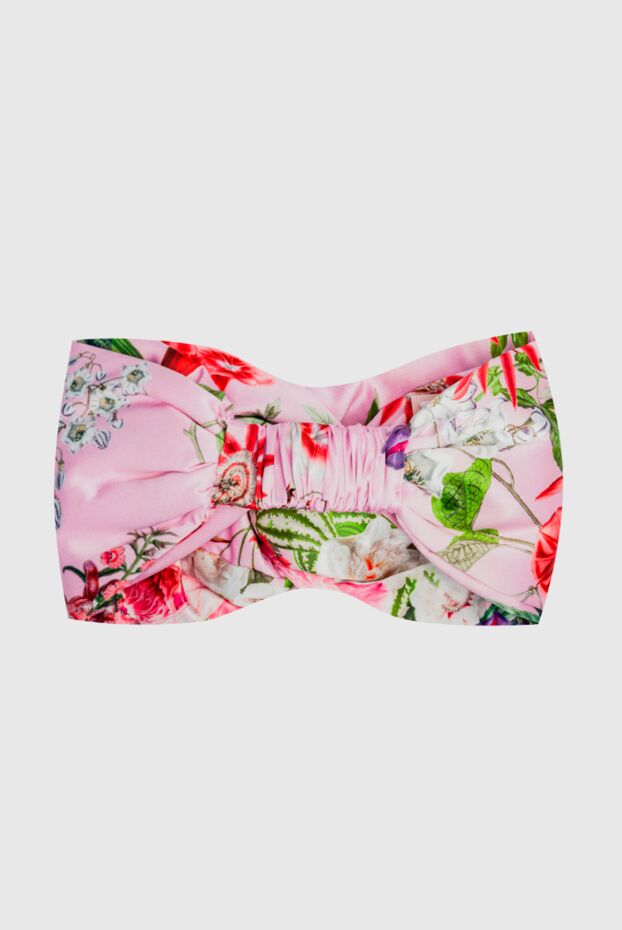 Fleur de Paris women's pink silk headband with flowers 151717 - photo 3