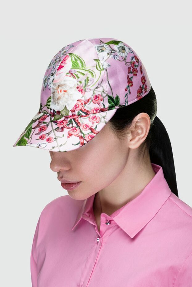 Fleur de Paris жіночі кепка з шовку рожева жіноча купити фото з цінами 151723 - фото 2
