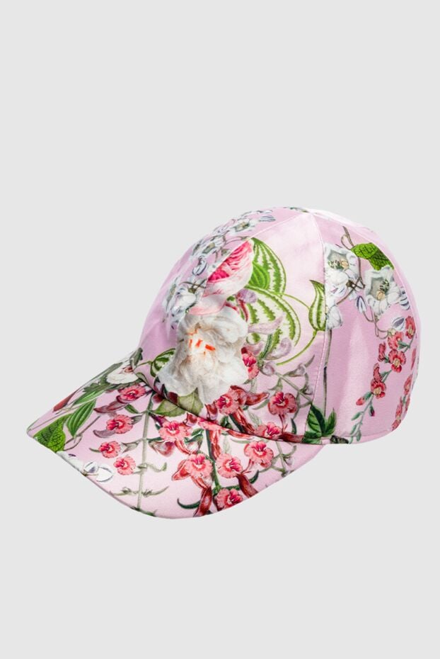 Fleur de Paris pink silk cap for women 151723 - photo 3