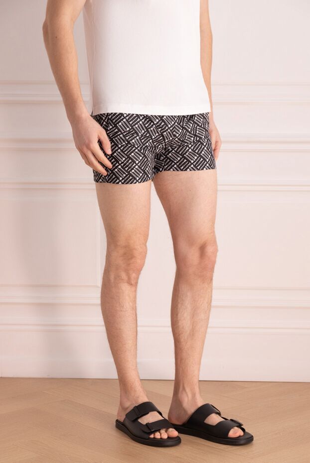 FeFe men's swim shorts with a fashionable monochrome pattern 151737 - photo 3