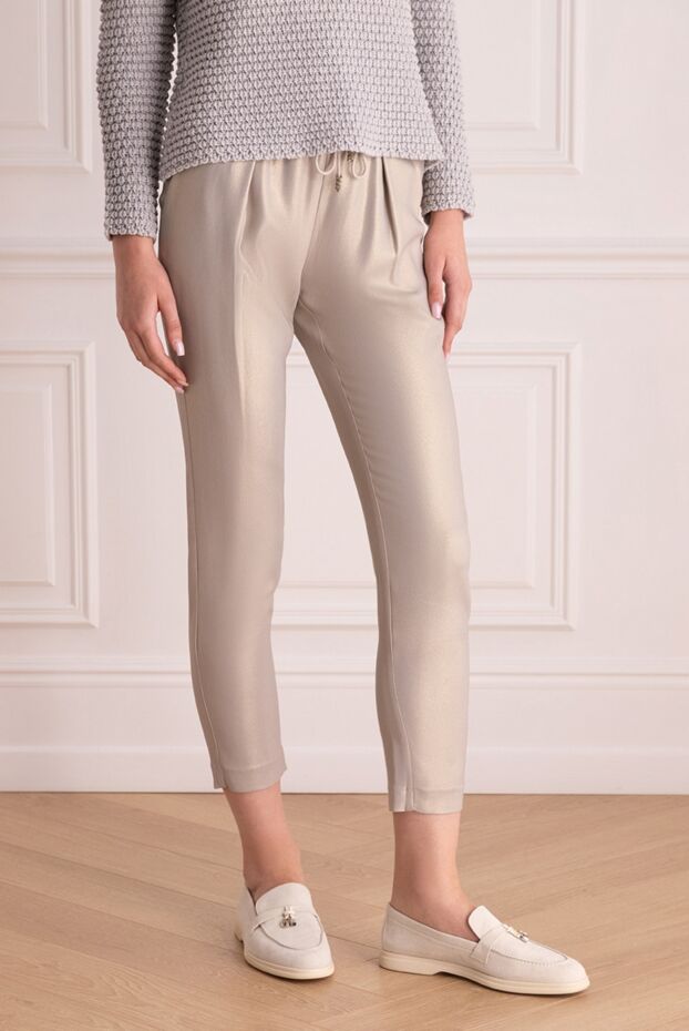 Panicale women's short pants with coating gray 151751 - photo 3