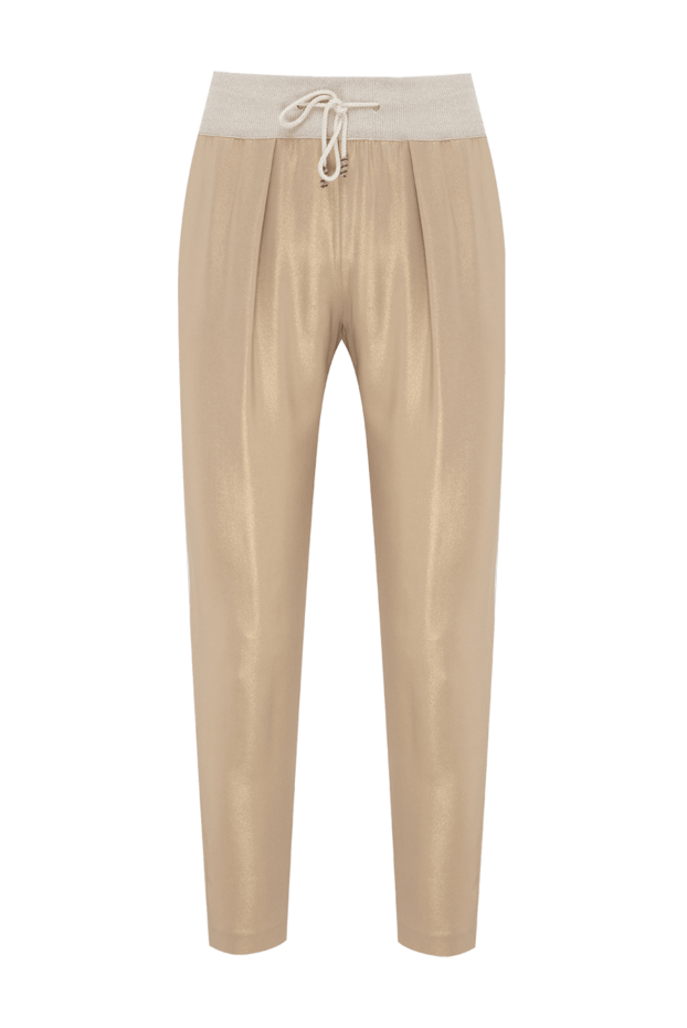 Panicale woman beige viscose pants for women buy with prices and photos 151752 - photo 1