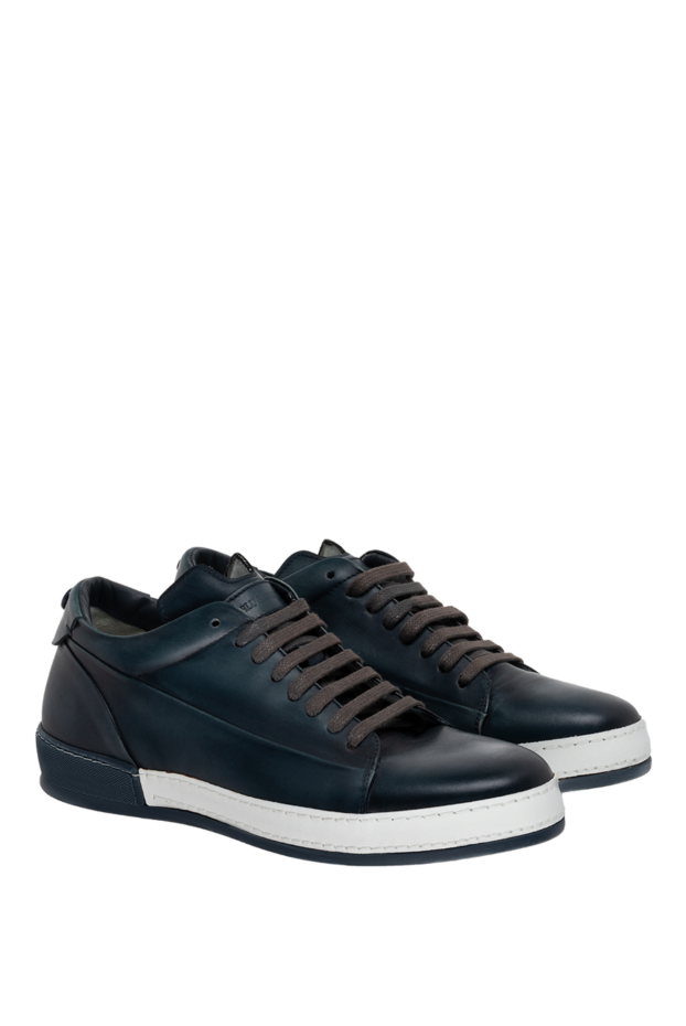 Barrett men's leather sneakers with contrasting soles 151823 - photo 3