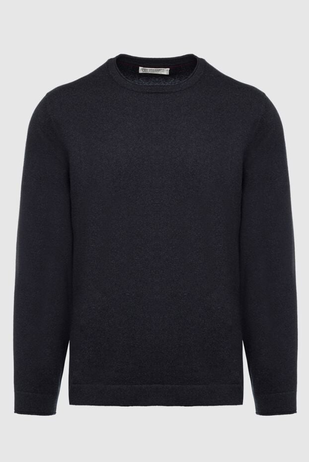 Dark blue cashmere jumper for men - photo 1