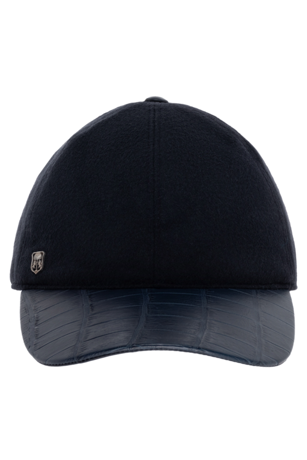Corneliani man blue alligator and cashmere cap for men buy with prices and photos 151977 - photo 1