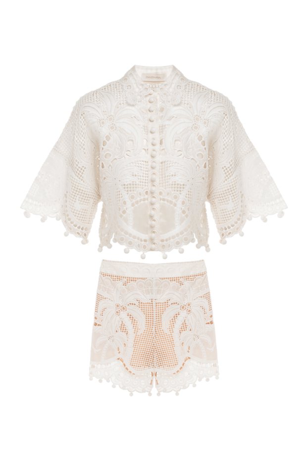 Zimmermann woman white women's suit with silk shorts buy with prices and photos 151999 - photo 1