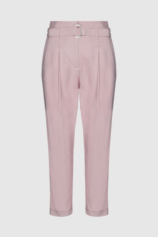 Peserico woman pink viscose trousers for women buy with prices and photos 152024 - photo 1