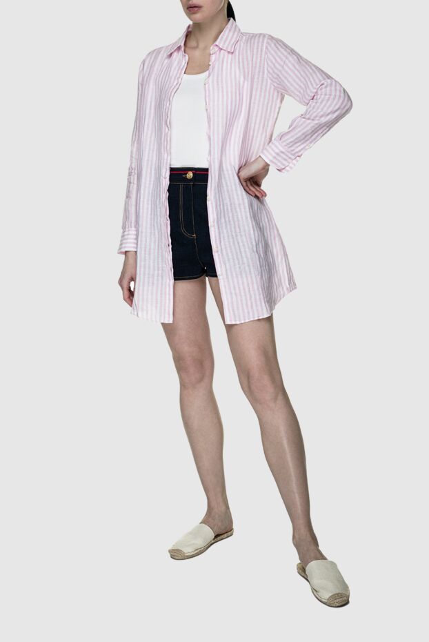 MC2 Saint Barth woman pink linen dress for women buy with prices and photos 152123 - photo 2