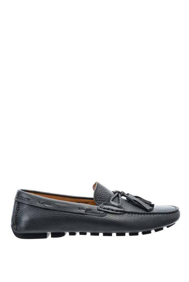 Cesare di Napoli man men's moccasins made of leather, gray buy with prices and photos 152399 - photo 1