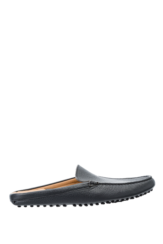 Cesare di Napoli leather mules gray men's 152402 - photo 1