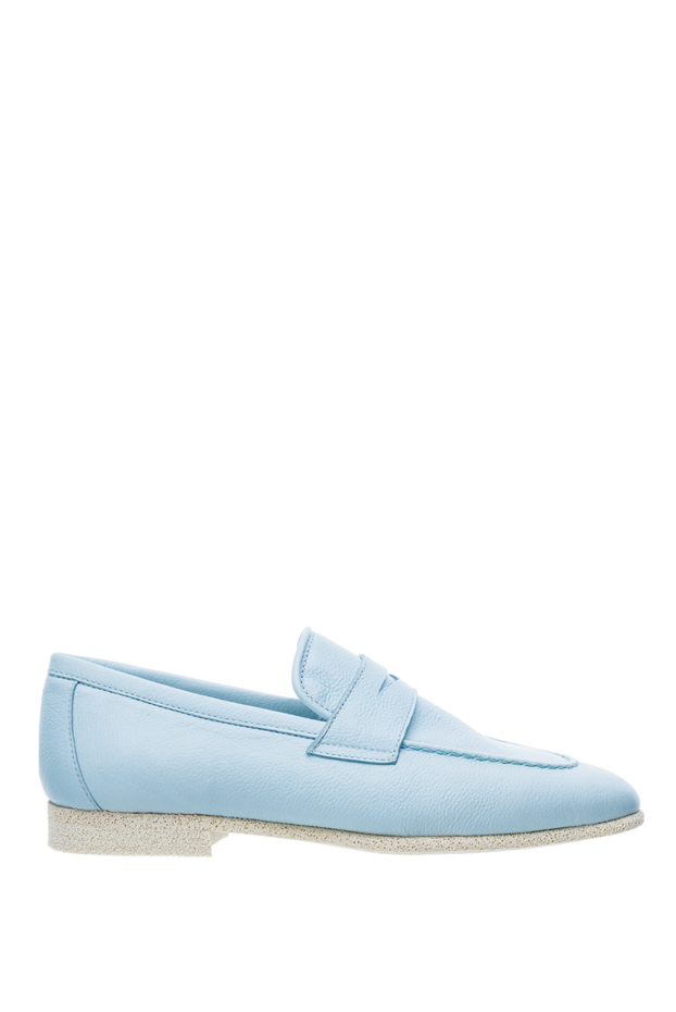 Cesare di Napoli woman blue leather loafers for women buy with prices and photos 152408 - photo 1