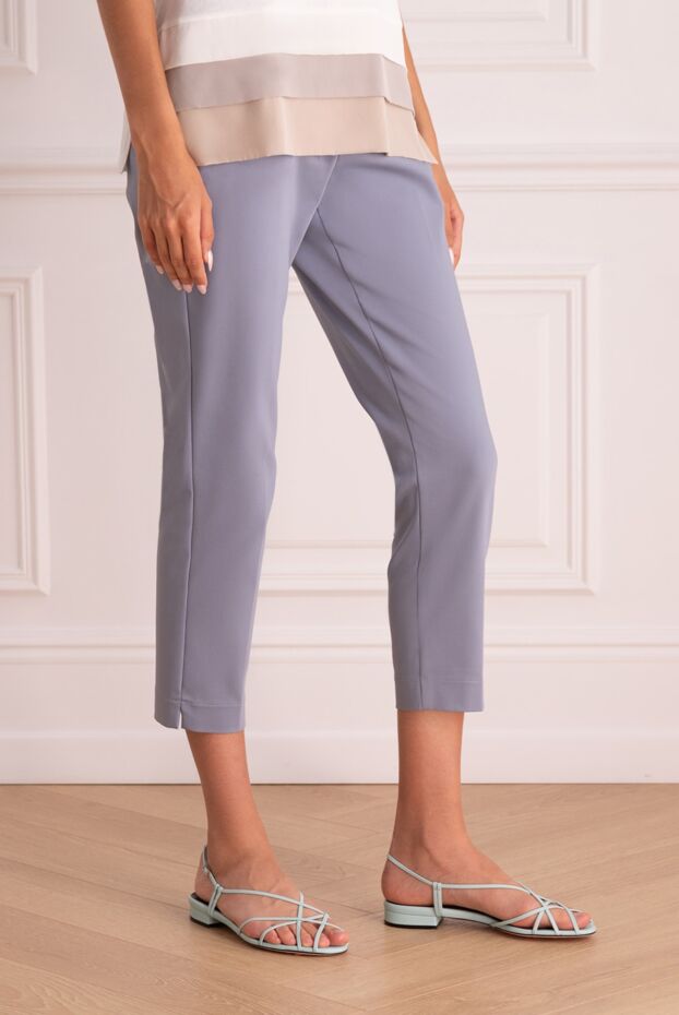 Rocco Ragni women's cropped trousers, grey, tapered 152486 - photo 3