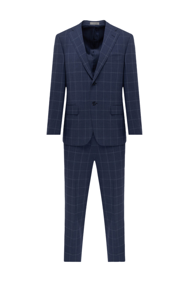 Corneliani мужские костюм мужской из шерсти синий купить с ценами и фото 152491 - фото 1