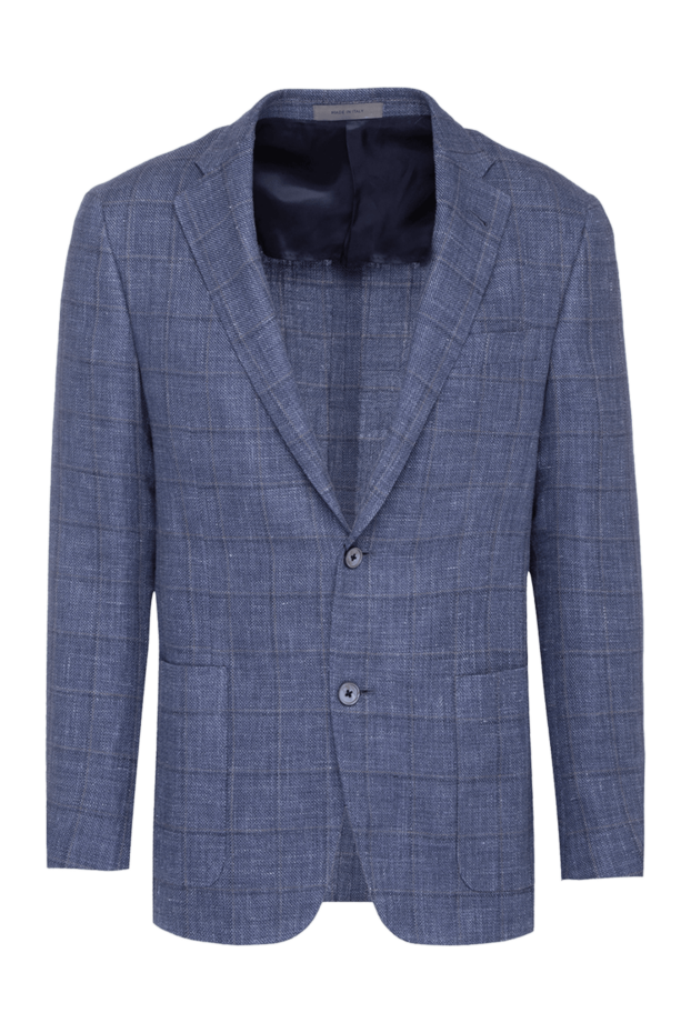 Corneliani blue linen and wool jacket for men 152493 - photo 1