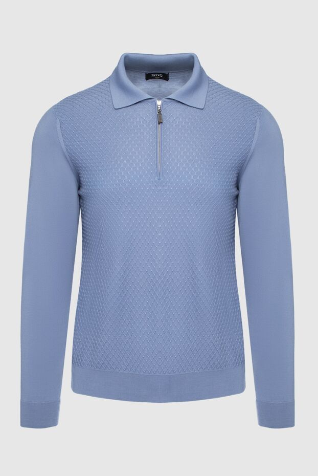 Svevo man blue wool long sleeve polo for men buy with prices and photos 152542 - photo 1