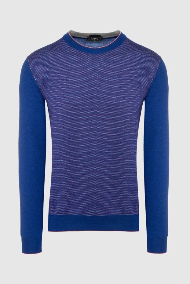 Svevo man wool and silk jumper blue for men buy with prices and photos 152631 - photo 1