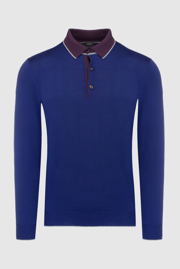 Svevo man wool long sleeve polo blue for men buy with prices and photos 152636 - photo 1