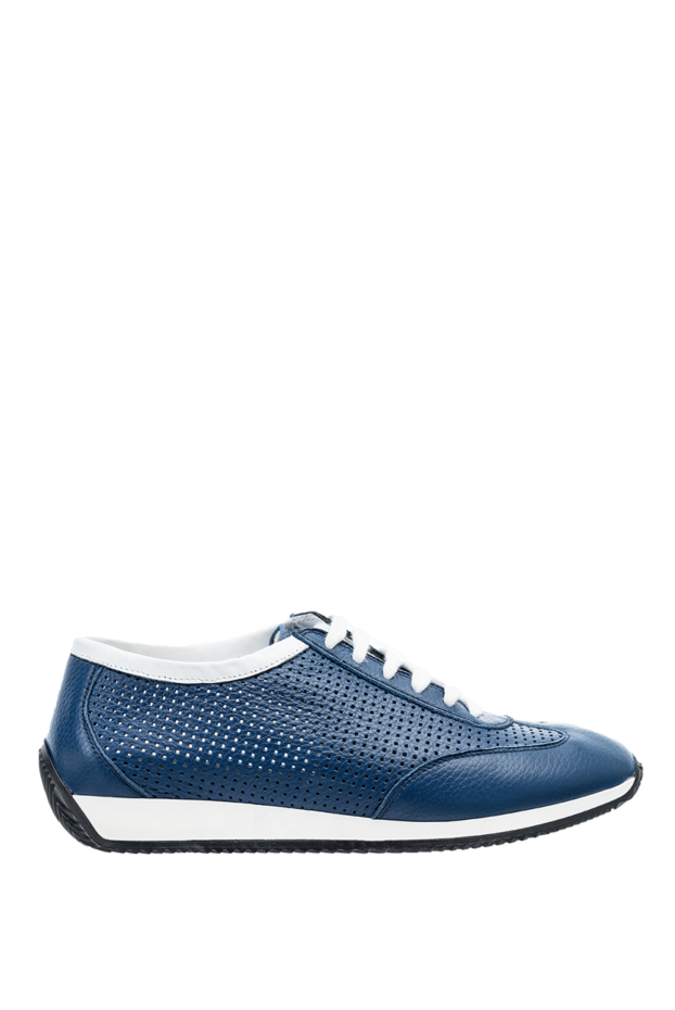 Cesare di Napoli man blue leather sneakers for men buy with prices and photos 152652 - photo 1