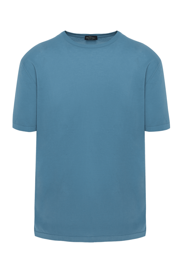 Cesare di Napoli man cotton t-shirt blue for men buy with prices and photos 152745 - photo 1