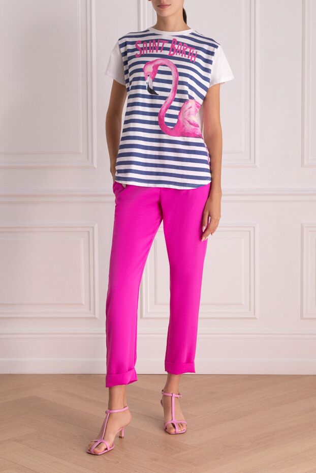 P.A.R.O.S.H. woman pink polyester trousers for women buy with prices and photos 152756 - photo 2