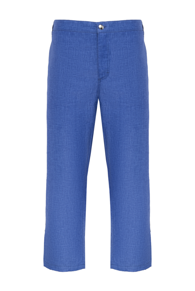 Zilli мужские брюки из льна синие мужские купить с ценами и фото 152759 - фото 1